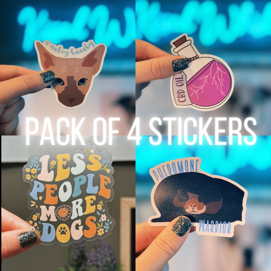 Veterinary Sticker Pack, 2023 Vet Tech Gift | Gifts for Vet Tech Week 2023, Vet Assistant Week 2023 | Variety Pack of 4 Vet Stickers