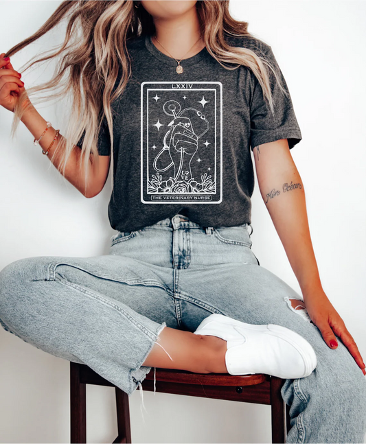 The Vet Nurse Tarot Card Tshirt