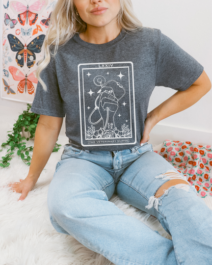 The Vet Receptionist Tarot Card Tshirt